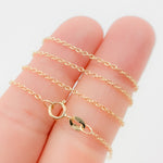 Load image into Gallery viewer, 14K Solid Yellow Gold Cable Necklace