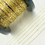 Load image into Gallery viewer, 14k Solid Gold Smooth Paperclip & Diamond Cut Oval Link Chain