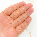 Load image into Gallery viewer, 14k Gold Filled Flat Link Paperclip Chain