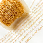 Load image into Gallery viewer, 14K Gold Filled Twisted Round Link Chain