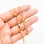 Load image into Gallery viewer, 060HVI2004000. 14K Yellow Gold Hollow Franco Chain