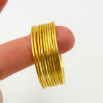 Load image into Gallery viewer, 35MM Gold Plated Sterling Silver Ring Connector