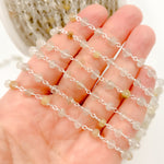 Load image into Gallery viewer, Gold Rutile Sterling Silver Wire Chain