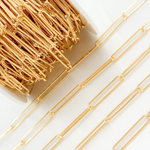 Load image into Gallery viewer, Gold Filled Smooth Paperclip Link Chain