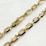Load image into Gallery viewer, 14K Solid Hollow Gold Diamond Cut Cable Link Chain