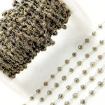 Load image into Gallery viewer, Pyrite 925 Sterling Silver Wire Chain.