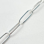 Load image into Gallery viewer, Sterling Silver Smooth Paperclip Chain