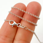 Load image into Gallery viewer, Sterling Silver Rolo Necklace