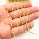 Load image into Gallery viewer, Gold Plated 925 Sterling Silver Fancy Link Chain.