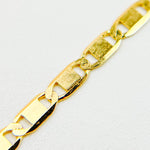 Load image into Gallery viewer, 14k Solid Gold Mirror Marina Link Bracelet