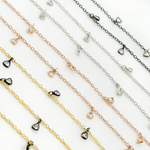 Load image into Gallery viewer, Cubic Zirconia Triangle 3mm Shape Dangle Chain