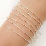 Load image into Gallery viewer, Sterling Silver Rope Chain with 14k Gold Filled Beads