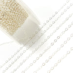 Load image into Gallery viewer, Sterling Silver Flat Cable Link Chain