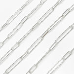 Load image into Gallery viewer, Sterling Silver Paperclip Chain