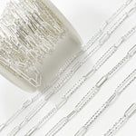 Load image into Gallery viewer, Sterling Silver Paperclip Chain