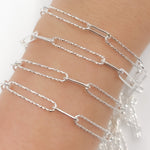 Load image into Gallery viewer, Sterling Silver Paperclip Chain