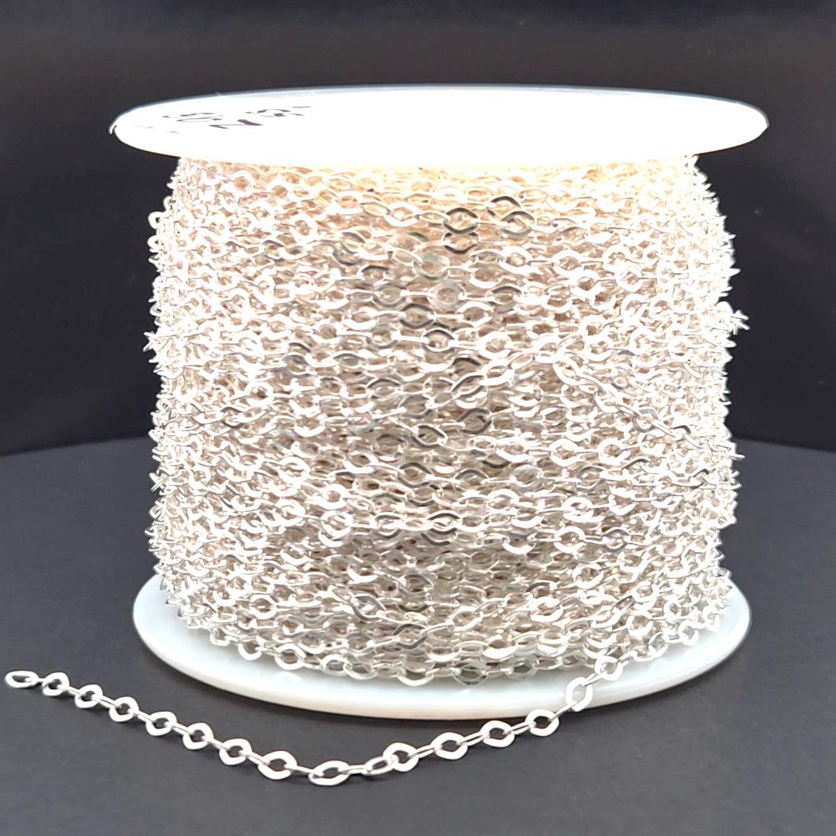 Z98SS. Sterling Silver Flat Cable Link Chain