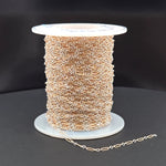 Load image into Gallery viewer, XM/1003K. 14K Gold Filled and Sterling Silver Knurled Link Chain – Long & Short Pattern