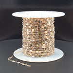 Load image into Gallery viewer, XM/1003HD/SPTT. 14K Gold-Filled and Silver Flat Marina Cable Link Chain