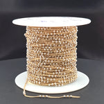 Load image into Gallery viewer, XM/S1327CF/29. 14k Gold Filled Curb Chain and 3 Sterling Silver Beads in Between