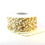 Load image into Gallery viewer, V250-WTGF. 14k Gold Filled White Color Enamel Satellite Cable Chain