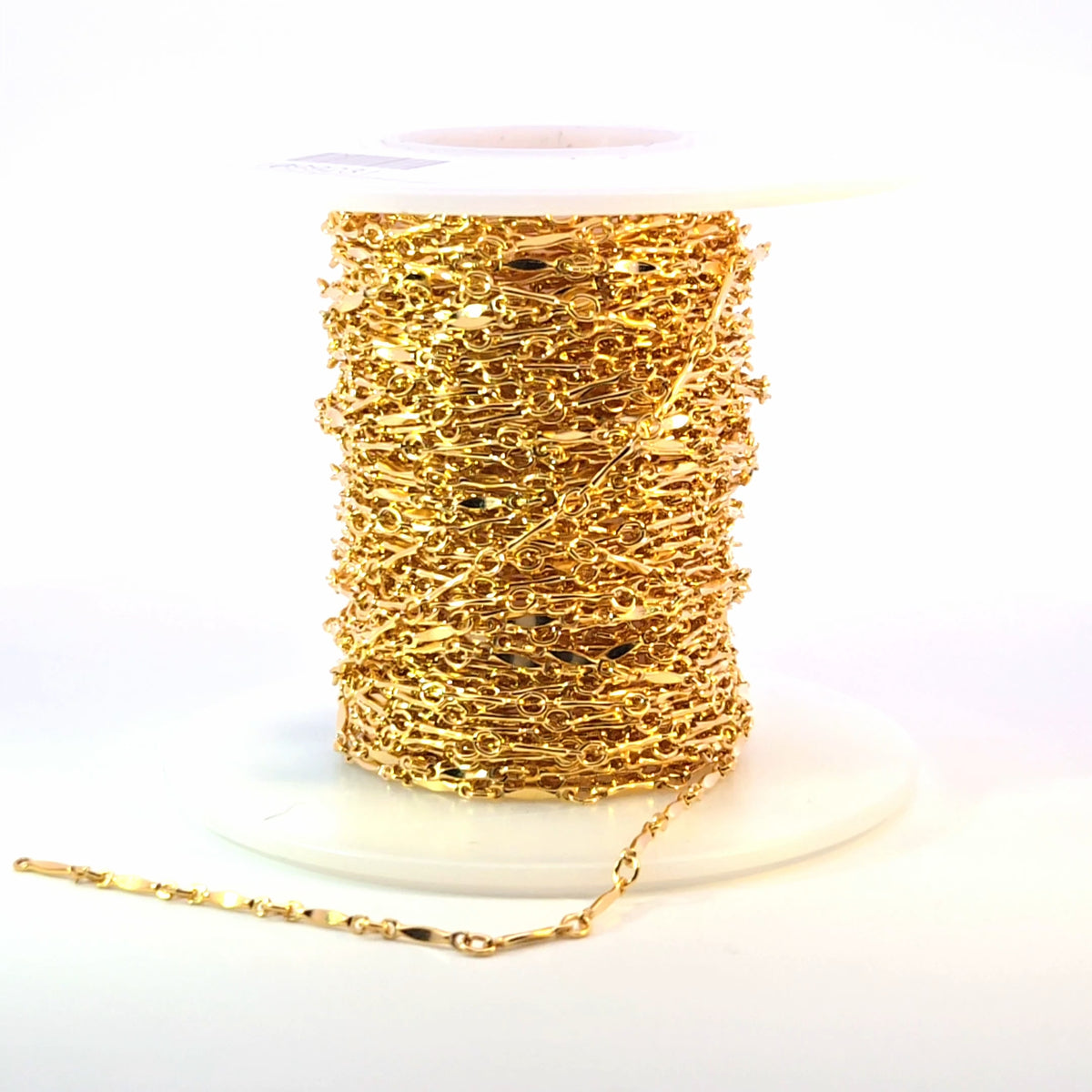 568GF. 14K Gold Filled Dapped Bar Chain