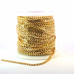 Load image into Gallery viewer, 3309CHRGF. Gold Filled Flat Round Shape Curb Chain