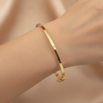 Load image into Gallery viewer, Bangle25. 14K Solid Gold Bangle Bracelet