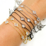 Load image into Gallery viewer, Cubic Zirconia Round 7mm Shape Connected Chain