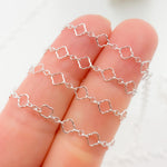Load image into Gallery viewer, Sterling Silver Clover Link Chain