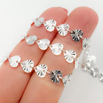Load image into Gallery viewer, Sterling Silver Textured Heart Chain