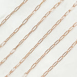 Load image into Gallery viewer, Rose Gold Filled Smooth Paperclip Chain