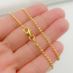 Load image into Gallery viewer, PC180GP. Gold Plated Sterling Silver Popcorn Necklace