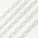 Load image into Gallery viewer, Sterling Silver Smooth Oval Link Chain