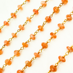 Load image into Gallery viewer, Sunstone Gold Plated Wire Chain