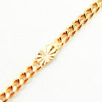 Load image into Gallery viewer, 14k Solid Gold Curb & Diamond Cut Marina Link Chain
