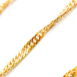 Load image into Gallery viewer, V317GF. 14K Gold Filled Twisted Singapore Unfinished Chain