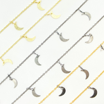 Load image into Gallery viewer, Crescent Moon Shape Dangle Wire Chain