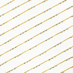 Load image into Gallery viewer, V289TT. 14k Gold Filled Chain and 3 Sterling Silver Beads in Between