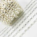 Load image into Gallery viewer, Sterling Silver Oval and Circle Links Cable Chain
