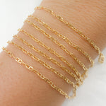 Load image into Gallery viewer, 14K Gold Filled Diamond Cut Marina Link Chain