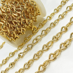 Load image into Gallery viewer, Gold Plated Sterling Silver Hollo Infinite Link Chain