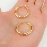 Load image into Gallery viewer, 15850021292. 14K Solid Gold Fancy Braided Hollow Hoop Earrings