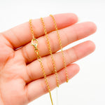 Load image into Gallery viewer, 28Necklace. Gold Pated Sterling Silver Rolo Necklace