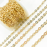Load image into Gallery viewer, Gold Plated Sterling Silver Hollow Oval Link Chain