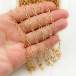 Load image into Gallery viewer, 8251-1AGF. 14k Gold Filled Textured Oval & Smooth Round Link Chain