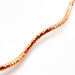 Load image into Gallery viewer, Sterling Silver Rose Gold Plated Snake Omega Necklace