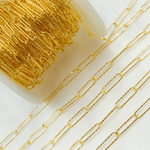 Load image into Gallery viewer, Gold Plated 925 Sterling Silver Diamond Cut Paperclip Chain.