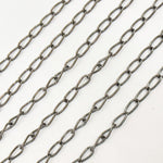 Load image into Gallery viewer, Black Rhodium Sterling Silver Smooth Cable Chain