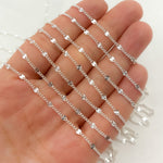 Load image into Gallery viewer, Sterling Silver Curb and Diamond Cut Marina Link Chain